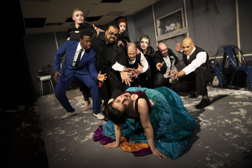 Actors Dennis Bisto, Anna Klos, Miguel Long, David Lovejoy, Michael Mejia, Emily Nichelson, Manuela Rentea, Keith Surney, Carl Wisniewski   Photo by Chris Popio