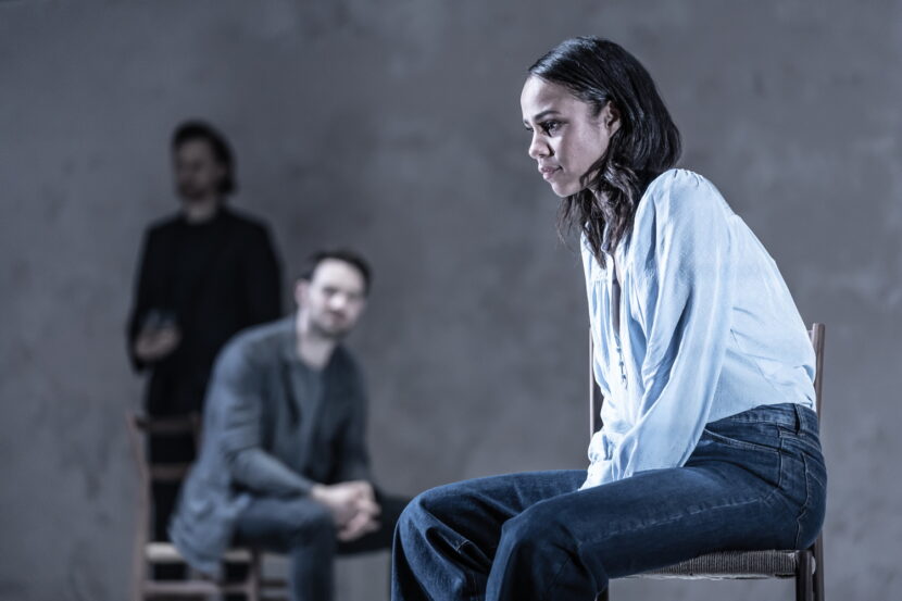 BETRAYAL #4 Tom Hiddleston, Charlie Cox, Zawe Ashton in BETRAYAL at Londons Harold Pinter Theatre photo by Marc Brenner