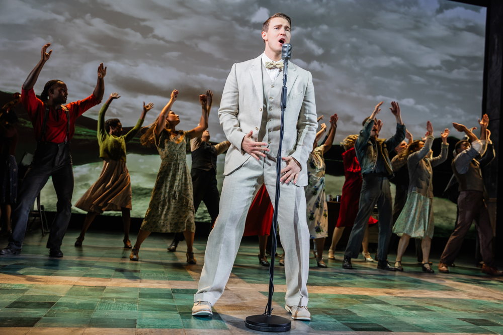Aidan Wharton and the cast of the GIRL FROM THE NORTH COUNTRY North American Tour photo by Evan Zimmerman for MurphyMade